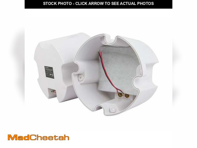 Lot 74-13773553 - Monoprice ABS Back Enclosure (Pair) for PID 4103, 6 1/234; Ceiling Speaker White - UNUSED