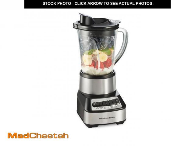 Lot 74-12115521 - Hamilton Beach Wave Crusher Blender For Smoothies With 40 Oz Glass Jar and 14 Functions, Ice Sabre B...