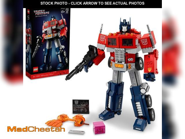 Lot 74-13090714 - LEGO Icons Optimus Prime 10302 Transformers Figure Set, Collectible Transforming 2-in-1 Robot and Tr...