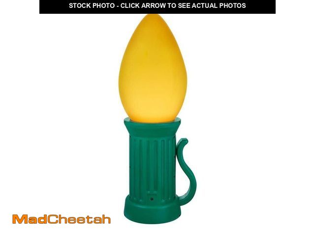 Lot 74-12774911 - Home Accents Holiday 3 ft Battery Operated LED Yellow Jumbo Bulb - UNUSED