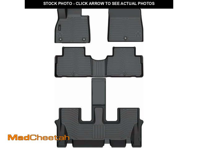 Lot 74-12781863 - Auxko All Weather Floor Mats Fit for Hyundai Palisade 7&amp;8 Seat 2020-2024 2025 TPE Rubber Liners ...