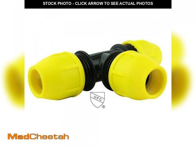 Lot 74-12411413 - HOME-FLEX 1 in. IPS DR 11 Underground Yellow Poly Gas Pipe Tee - UNUSED