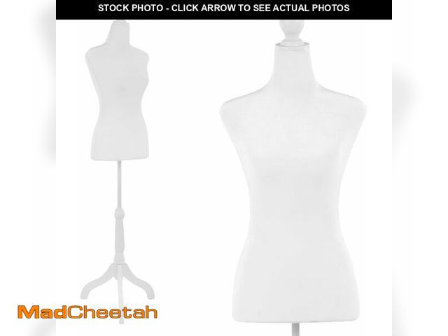 Lot 74-14067432 - Mannequin Dress Form Female Dress Model Torso Display Mannequin Body 50-63 Inch Height Adjustable Tr...