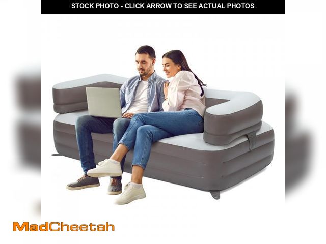 Lot 74-12304278 - blowell Camping Inflatable Double Couch Chair - Double Blow Up Couch Lounger for Home Living Room - ...