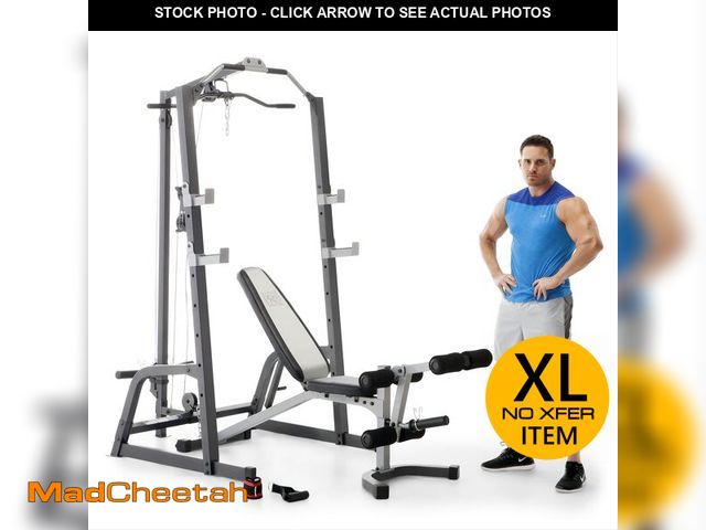 Lot 74-13117364 - Marcy Pro Deluxe Cage System with Weightlifting Bench All-in-One Home Gym Equipment PM-5108 - UNUSED