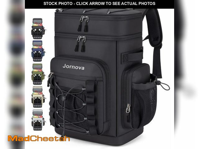 Lot 74-13626373 - Jornova Insulated Cooler Backpack, 40L Leakproof Backpack with Double Compartments for Men &amp; Wom...