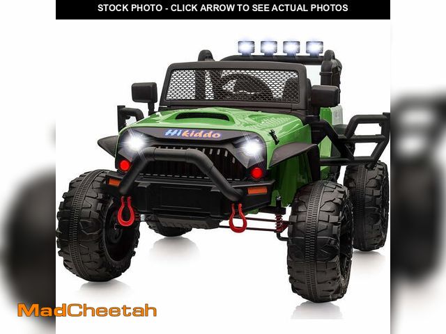 Lot 74-13508314 - Hikiddo 24V 9Ah Ride on Toy for Big Kids, 4WD 2-Seater Kids Electric Car Truck w/ Remote, 4x200W Mot...