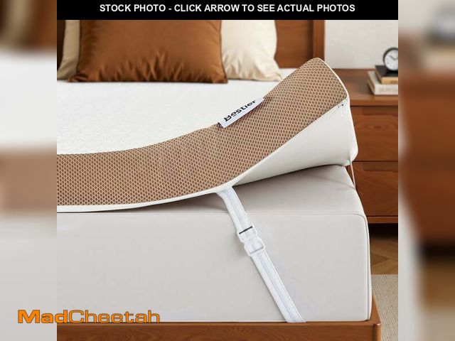 Lot 74-14588022 - 3" Twin XL Mattress Bed Topper with Cooling Ice Silk Cover | Bestier Dual Firmness Gel Memory Foam f...