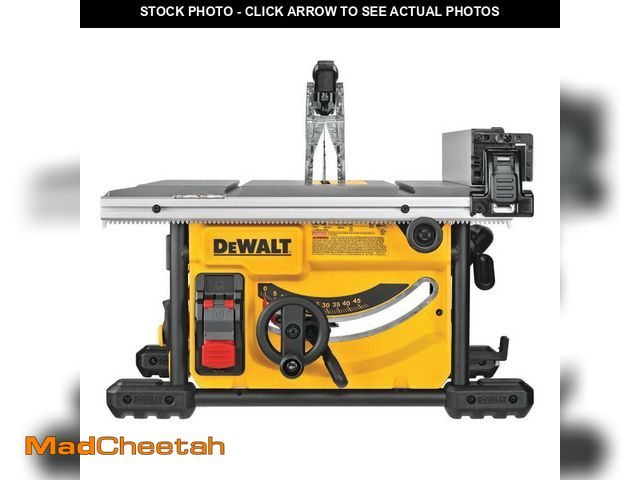 Lot 74-12794592 - DeWalt Compact Table Saw With 15 Amp Motor, 5800 Revolutions Per Minute, 8.5 Inch Blade - USED