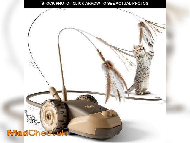 Lot 74-12710938 - CYROS 3-in-1 Interactive Cat Toy - 2-Speed Automatic Moving Mouse Cat Toys Self Play with 2pcs Hangi...