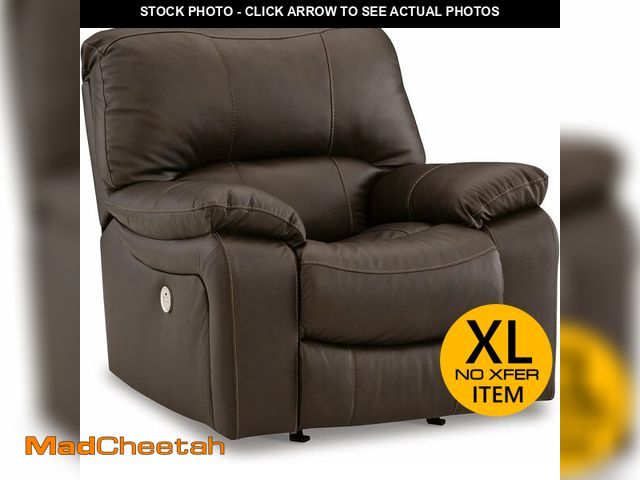 Lot 74-13933479 - Signature Design by Ashley Dunleith Power Recliner Chair With Power Headrest for Living Room, Zero W...