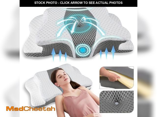 Lot 74-12119312 - Pain Relief Cervical Pillow for Neck Support,Adjustable Ergonomic Pillow Cozy Sleeping,Odorless Orth...