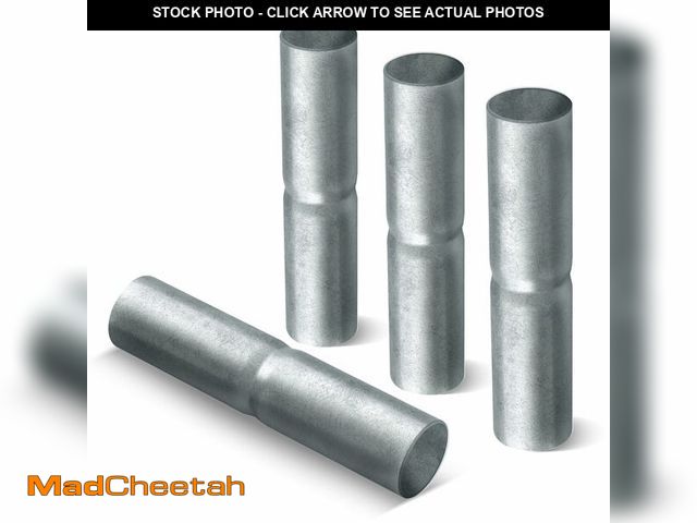 Lot 74-13955731 - VIVIDA 1-3/8" x 6" Top Rail Sleeve, Chain Link Fence Top Rail Connector, for 1 3/8" OD Pipe, Galvani...