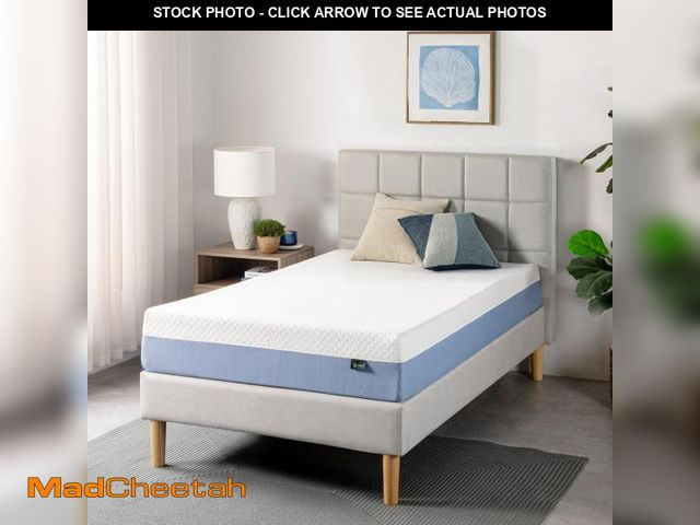Lot 74-12159802 - ZINUS 10 Inch Twin Cooling Essential Memory Foam Mattress [NewVersion], Fiberglass Free, Medium Feel...