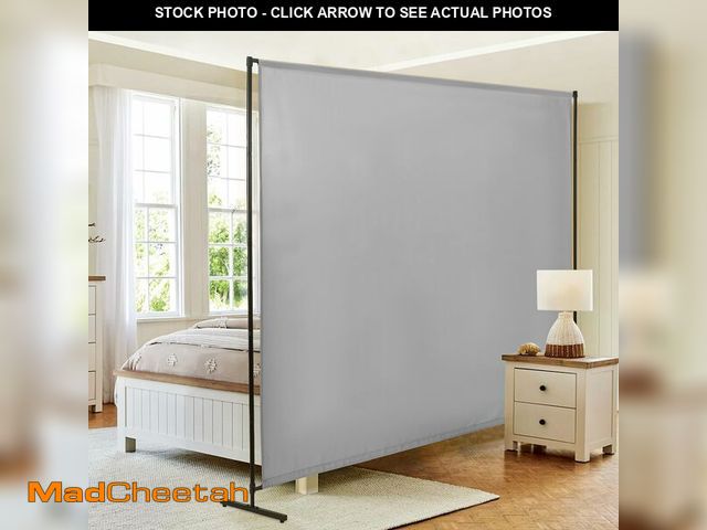Lot 74-14152405 - Room Divider Single Panel, 71''W x 71''H Height Adjustable Large Room Divider Panel for Office, Fabr...