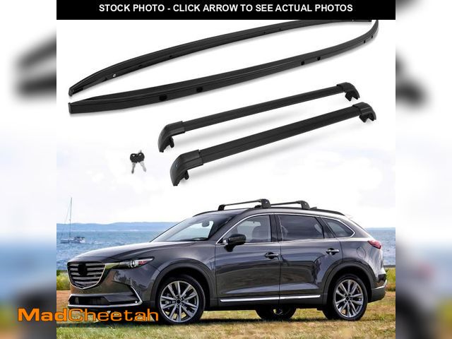 Lot 74-12106939 - SNIXWOO Lockable Cross Bars &amp; Roof Rails Fit for Mazda CX9 CX-9 2016-2023 - Aluminum Alloy Set o...