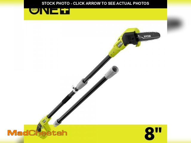 Lot 74-12390950 - RYOBI ONE+ 18V 8 in. Cordless Oil-Free Pole Saw (Tool Only) - USED