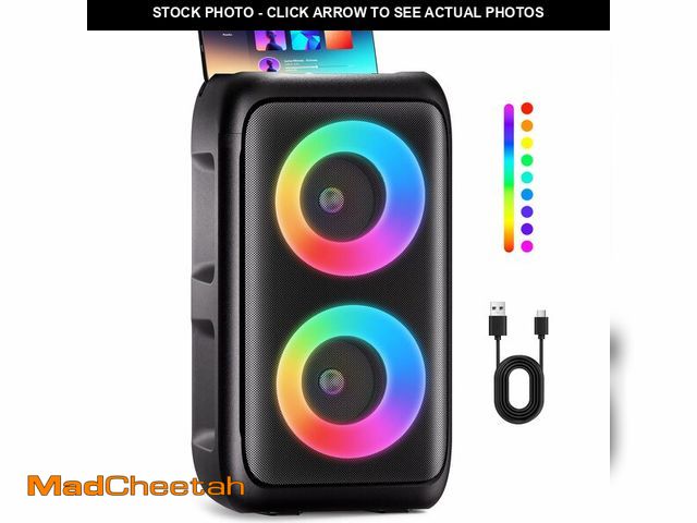 Lot 74-14212726 - PWBSLAI Bluetooth SpeakerÃ¯Â¼ÅPortable Party Speaker with Colorful LightsÃ¯Â¼ÅWireless Speaker wit...