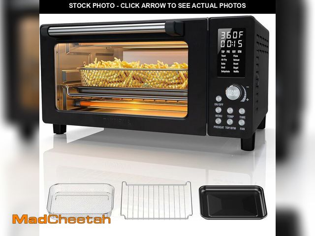 Lot 74-13041622 - Nuwave Bravo Pro Convection Air Fryer Toaster Oven Combo, 2025 New and Improved, 10-in-1, 50 degree-...