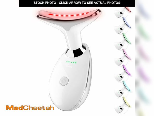 Lot 74-12458361 - Red Light Therapy for Face, 7 Color LED Facial Light Therapy Wand for Skin Care at Home Blue Light T...