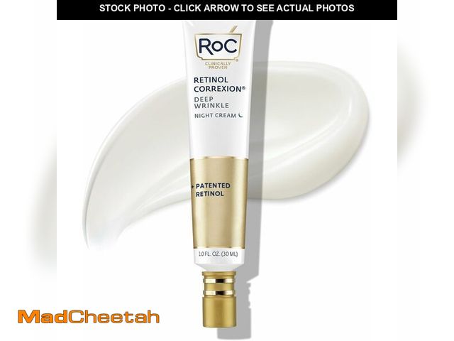 Lot 74-13629573 - RoC Retinol Correxion Night Cream for Deep Wrinkles, Anti Aging Skincare Treatment Women and Men, 1....