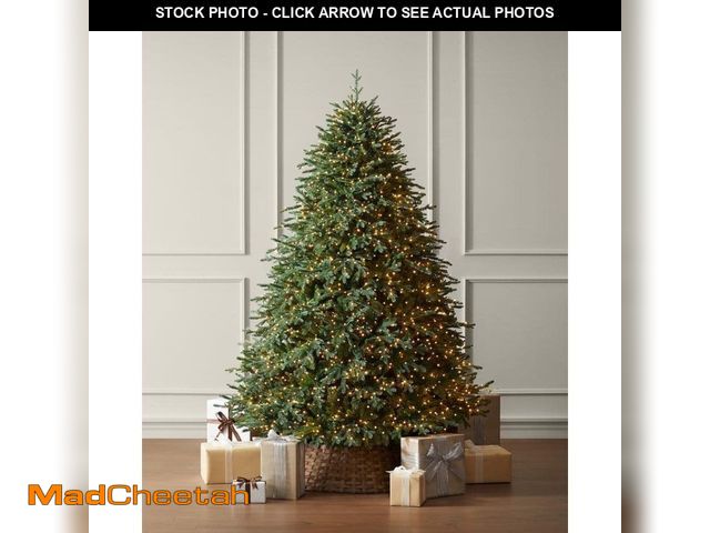 Lot 74-12826789 - Home Decorators Collection 7.5 ft. Yorkshire Twinkling Fir LED Pre-Lit Artificial Christmas Tree T35...
