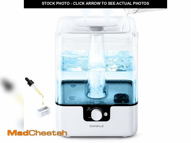 Lot 74-14057964 - CHIVALZ 6L Humidifiers for Bedroom Large Room Home, Cool Mist Top Fill Humidifiers for Baby Nursery ...