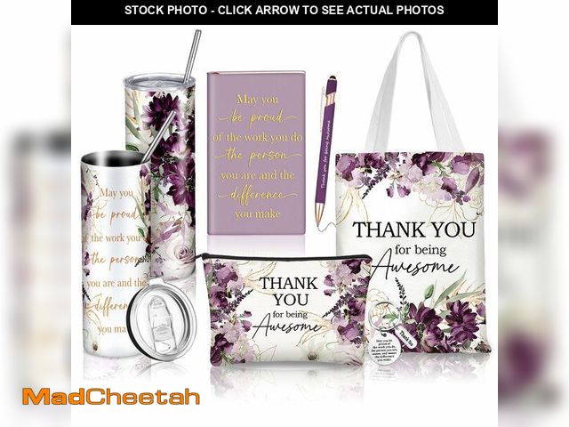 Lot 74-13956019 - Wiwiqing 6 Pcs Employee Appreciation Gifts for Women, Thank You Gift Set for Coworker, Staff, Teache...