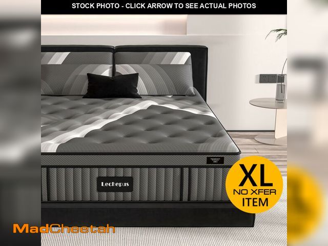 Lot 74-12786545 - Lechepus Queen Mattress, 14Inch Plush Soft Memory Foam Hybrid Mattress, Queen Size Memory Foam with ...