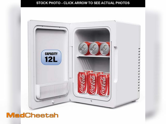 Lot 74-14434935 - Thrylonx 12L Portable Compact Fridge 120V AC/12V DC Electric Cooler/ Warmer Mini - UNUSED