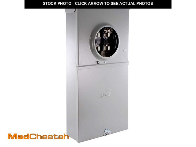 Lot 74-12653665 - Midwest Electric Products 200 Amp 4-Space 4-Circuit Ringless Overhead/Underground Meter Socket Load ...