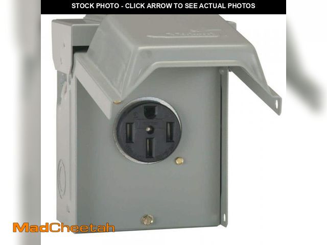 Lot 74-12492402 - Midwest Electric Products 50 Amp Temporary RV Power Outlet - UNUSED