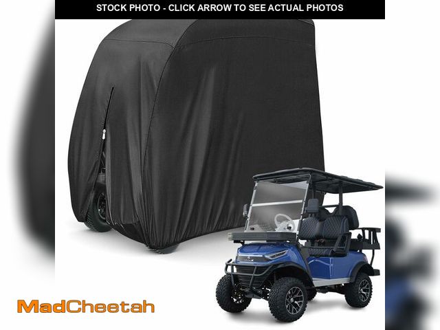 Lot 74-13626674 - KISEER 2 Passenger 420D Waterproof Golf Cart Cover fits EZ GO Club Car Yamaha, Sunproof Dustproof (B...