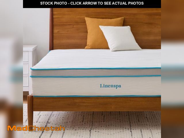 Lot 74-12134623 - Linenspa 12 Inch Memory Foam and Spring Hybrid Mattress - Medium Plush Feel - Bed in a Box - Pressur...