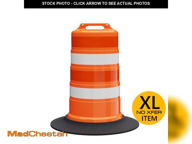 Lot 74-14343683 - (MISSING BLACK RING)(PALLET OF 24 ) 4 in. Commander Traffic Drum with 4 Engineer Grade Bands of Shee...