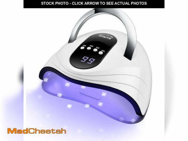 Lot 74-12607891 - Sunrich UV Gel Nail Lamp 120W LED Nail Light Fast Dryer for Gel Polish Curing with 4 Timers Portable...
