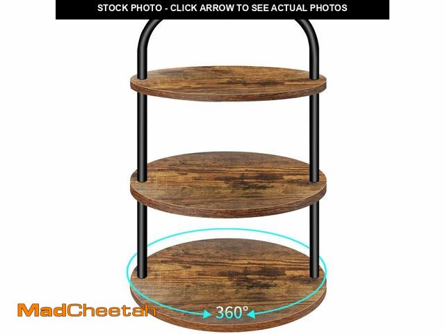 Lot 74-14296011 - Cupcake Stand, 360ÃÂ° Rotating Wooden Cupcake Stand 3 Tier Large Dessert Table Display Set Cupcake ...