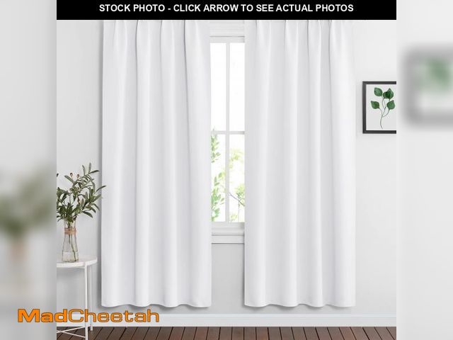 Lot 74-12441862 - RYB HOME Curtains for Bedroom 72 inches Long, Blackout Thermal Insulating Window Treatment Drapes fo...