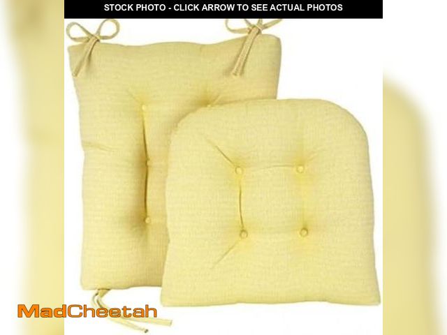 Lot 74-12367620 - Klear Vu Omega Non-Slip Rocking Chair Cushion, Assembled in USA, Thick Tufted Design, Includes Seat ...