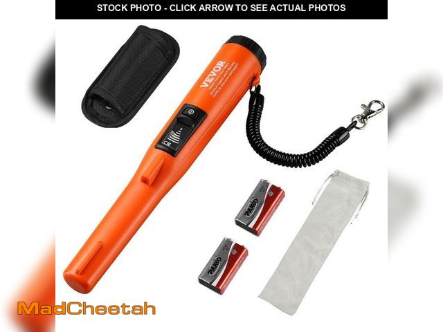 Lot 74-14084883 - VEVOR Metal Detector Pinpointer 4.5 in. IP68 Fully Waterproof Handheld Pin Pointer Wand Detection De...