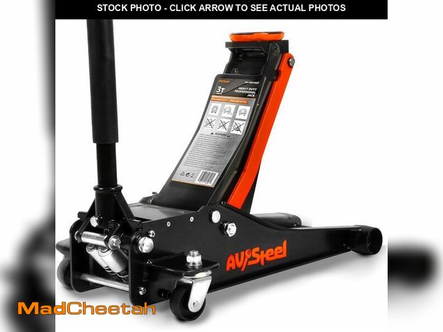Lot 74-14291353 - AV Steel Low Profile Floor Jack 3 Ton (6600 lbs), Heavy Duty Hydraulic Jack for Car, Heavy-Duty Floo...