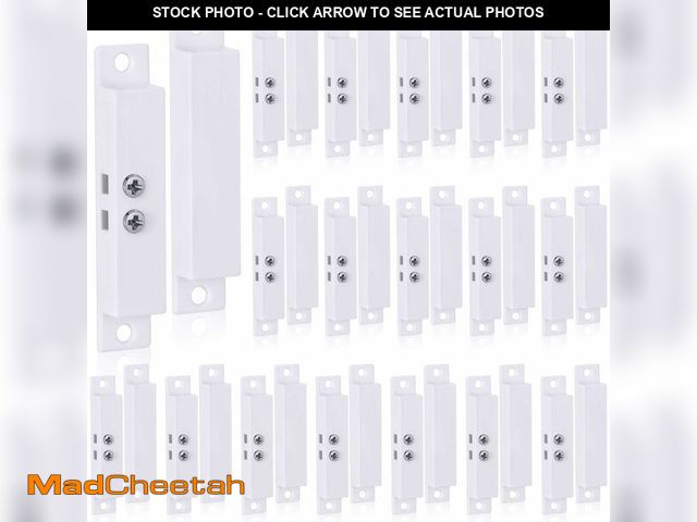 Lot 74-14273032 - Tellegloww 20 Sets Nc Wired Surface Mounted Alarm Magnetic Door Alarm Contact Sensor Door Window Ree...