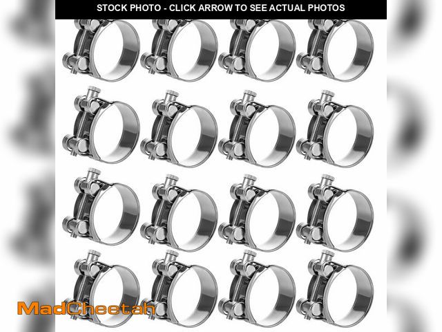 Lot 74-12697106 - 16 Pack T Bolt Hose Clamps 304 Stainless Steel Turbo Intake Clamp Radiator Heavy Duty Hose Clamp 40-...