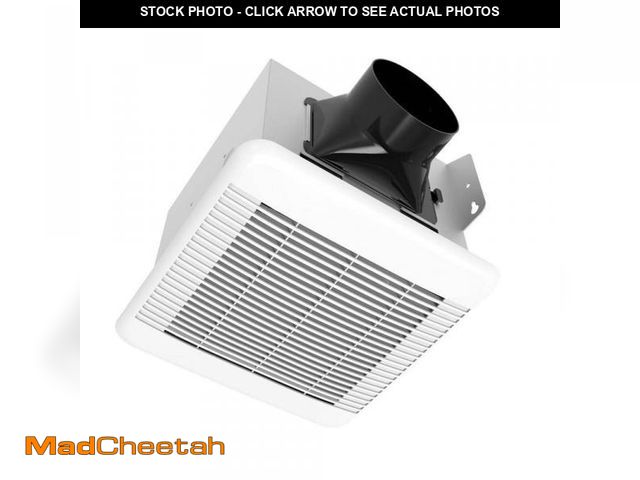 Lot 74-12463489 - Commercial Electric 110 CFM 1.5 Sone Bathroom Exhaust Fan with Humidity Sensing - UNUSED