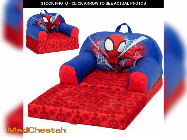 Lot 74-12828791 - Delta Children - Spidey and His Amazing Friends Cozee Buddy Flip-Out Kids Chair, Red - UNUSED