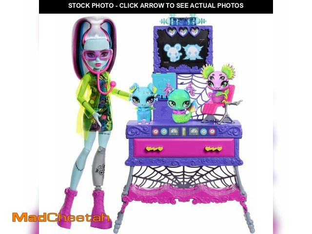 Lot 74-14581994 - Monster High Make-A-Monster Pet Playset, Frankie Stein Doll and 30+ Accessories for Countless Pet Co...
