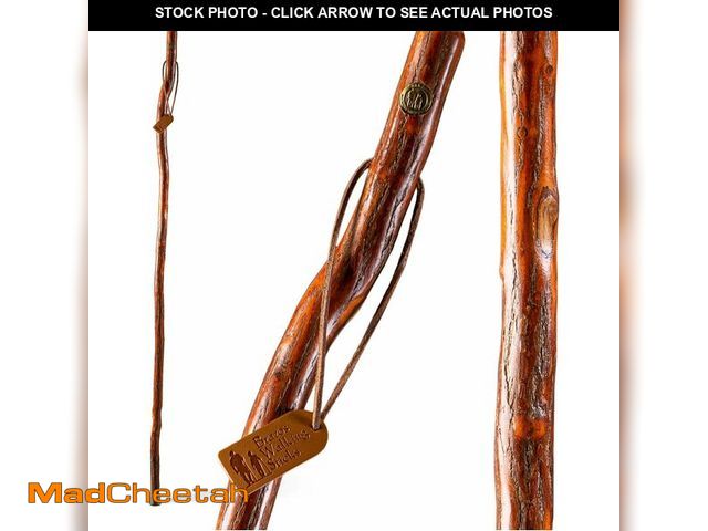 Lot 74-12759946 - Brazos Rustic Wood Walking Stick, Sassafras, Traditional Style Handle, for Men &amp; Women, Made in ...