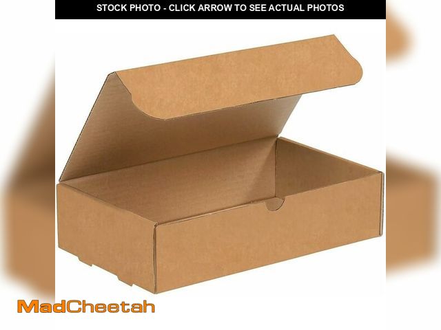 Lot 74-12632791 - Aviditi Brown Kraft Literature Mailing Boxes, 17.25 x 11 1/4 x 4 Inches, Pack of 25, Crush-Proof, fo...