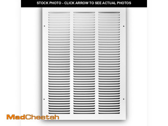 Lot 74-14327389 - Everbilt 14 in. x 20 in. Steel Return Air Grille in White - UNUSED