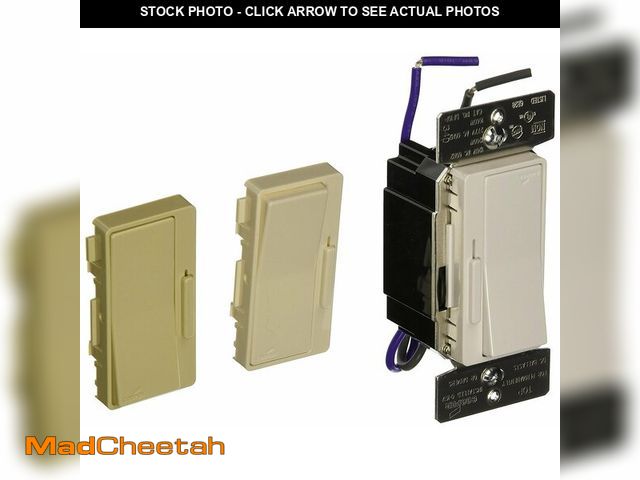 Lot 74-14425639 - Eaton DF10P-C2 Decorator 0-10V Dimmer, Single Pole &amp; 3-Way, No Neutral Required, with Color Chan...